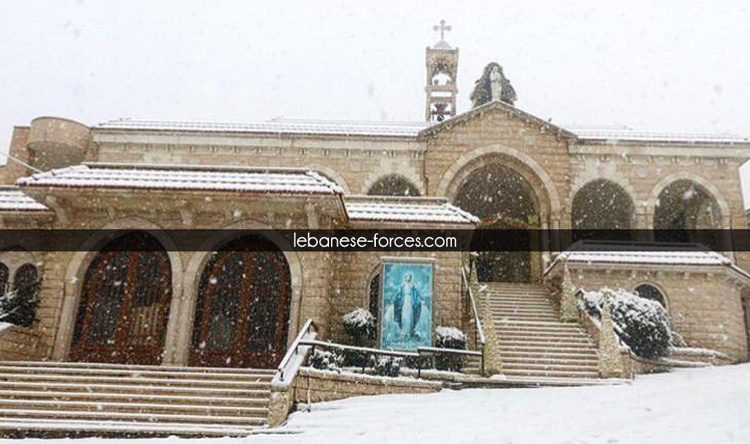 كنيسة سيدة كفرحونا صباح اليوم الإثنين 7/1/2019