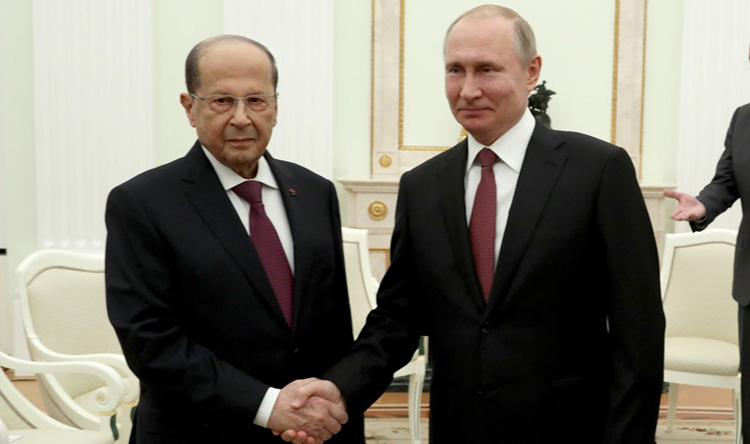 عون وبوتين: ندعم تطبيق مبادرة تأمين عودة النازحين