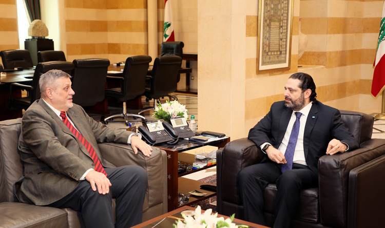 الحريري وكوبيس ناقشا مؤتمر بروكسيل