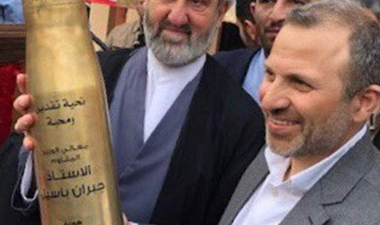 قذيفة من حزب الله لباسيل