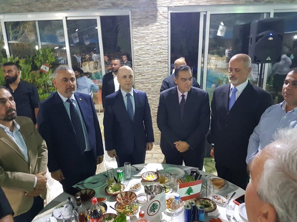 بالصور: حاصباني يشارك في العشاء التكريمي للمكينة الانتخابية لـ"القوات" في مرجعيون وبنت جبيل