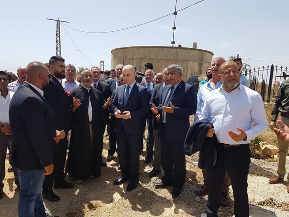 بالصور: حاصباني يزور موقع برج ومعبد أم النور في عين إبل