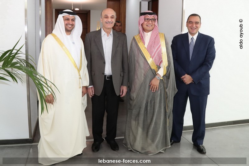 جعجع مستقبلًا بخاري