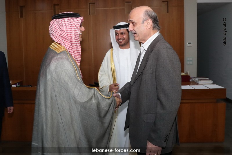 جعجع مستقبلًا بخاري
