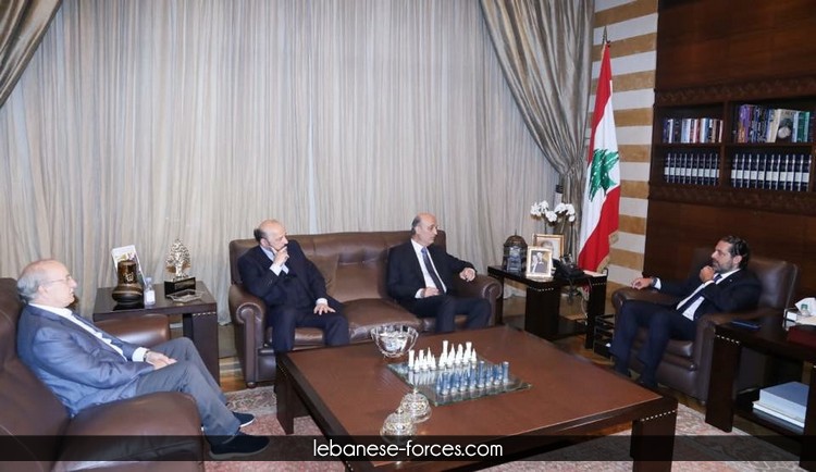  جعجع يلتقي الحريري في بيت الوسط