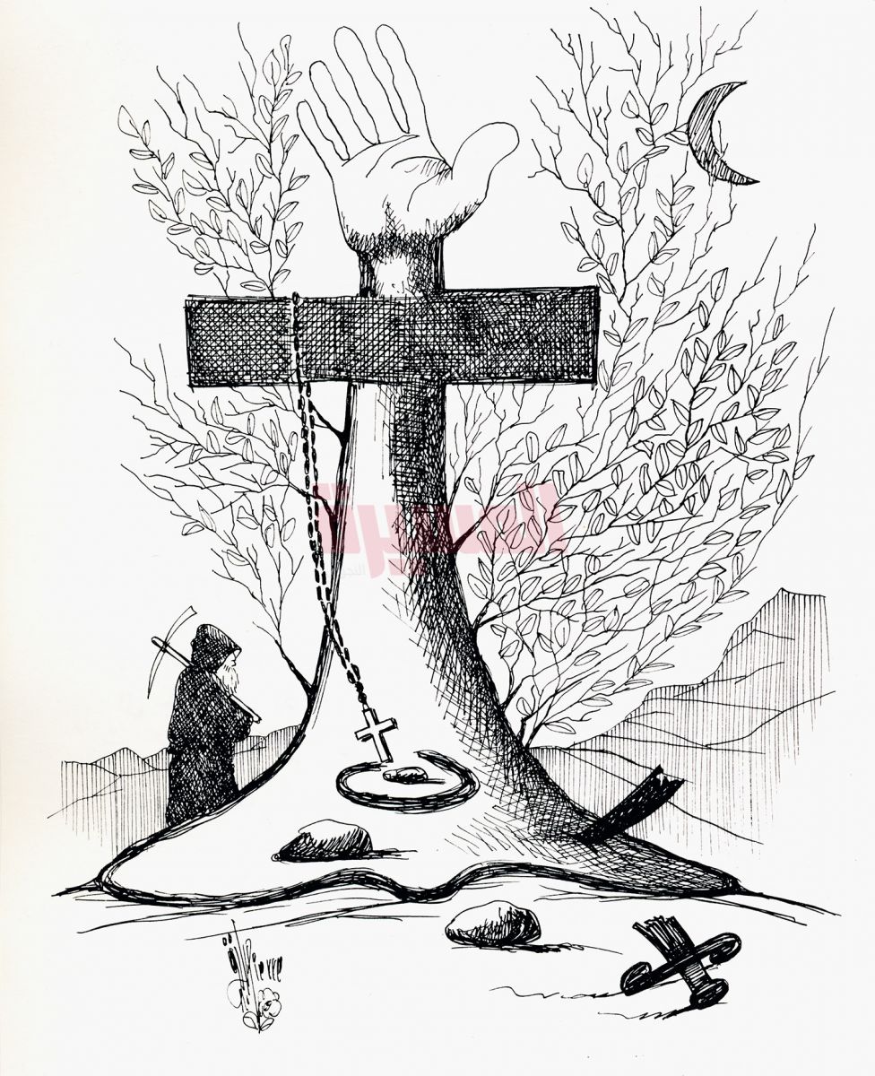 الموارنة ولبنان ـ رسم تعبيري الموارنة ولبنان ـ رسم تعبيري