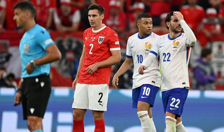 فرنسا تكتفي بهدف وحيد بمرمى النمسا في يورو 2024