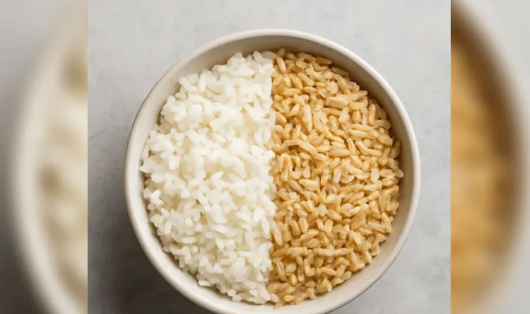 الأرز البني