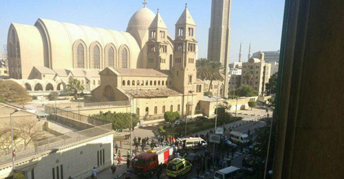 "داعش" يتبنى تفجير <u>الكنيسة</u> <u>البطرسية</u> في القاهرة