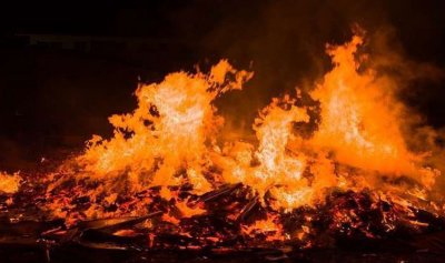 حريق كبير في احراج جربتا وصغار