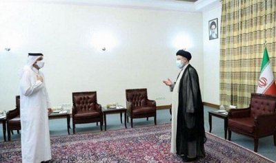 رئيسي يلتقي وزير الخارجية القطري بأول لقاء بعد تنصيبه