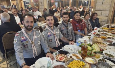 كشافة الحرية ـ فوجي البترون وشناطا أقاما عشاءهما السنوي في دوما