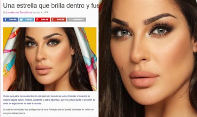 الصحف الإسبانية تتغزل بجمال نادين نسيب نجيم