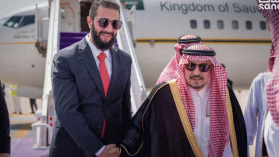 الشرع يلتقي ولي العهد السعودي في الرياض